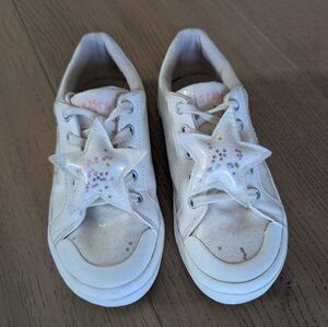 Kids White Star Sneakers